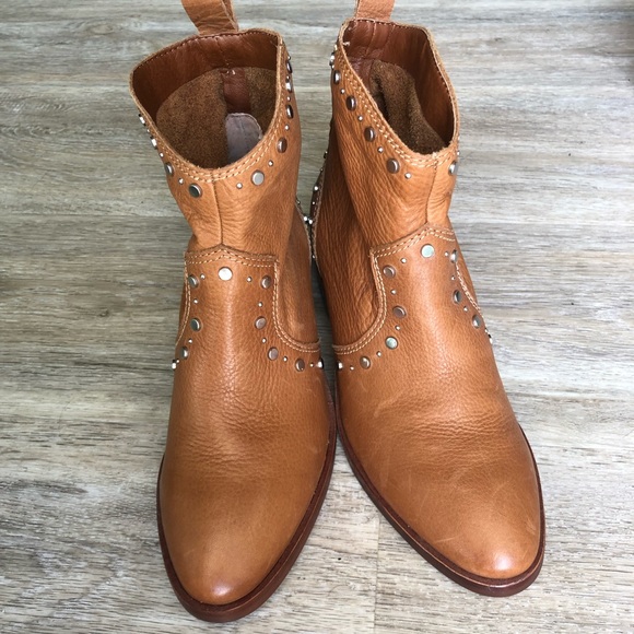 Dolce Vita Tobin Studded Bootie Cognac Brown 6.5 - Picture 4 of 5